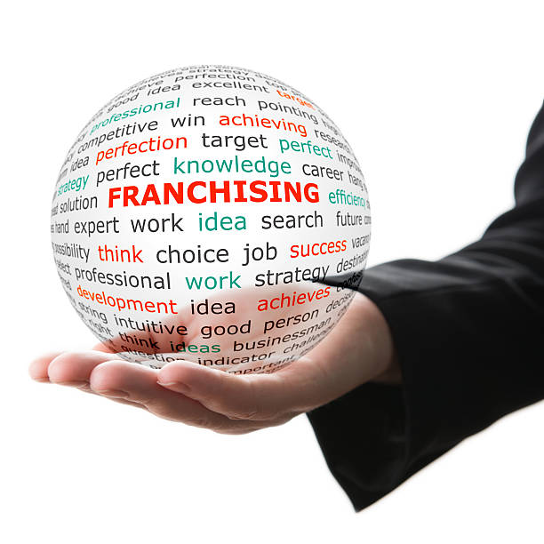 Concept of Franchising in business stock photo
