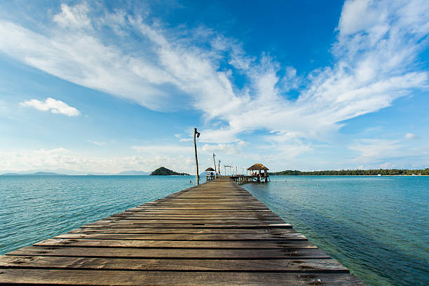 istock Paradise vacations tropical jetty on sea. 479635010
