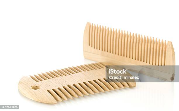Isolated Wooden Combs Stock Photo - Download Image Now - 2015, Close-up, Cut Out