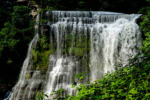 Upper portion of Burgess Falls in Tennessee