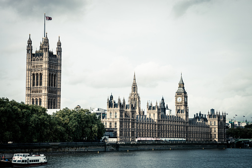 The Houses Of Parliament and Big Ben in London.