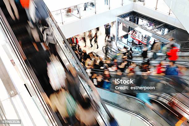Rush Hour Stock Photo - Download Image Now - Shopping Mall, Crowded, Busy
