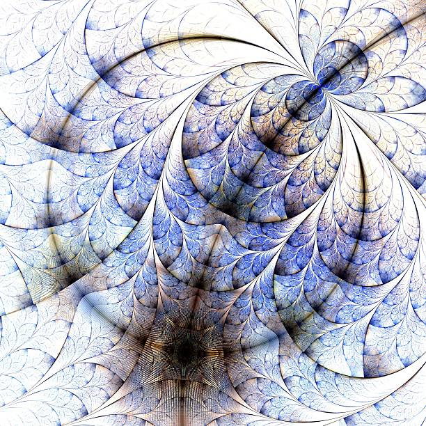 istock Symmetrical gold fractal flower 479661661