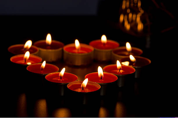 istock Candles in form of heart 479662771
