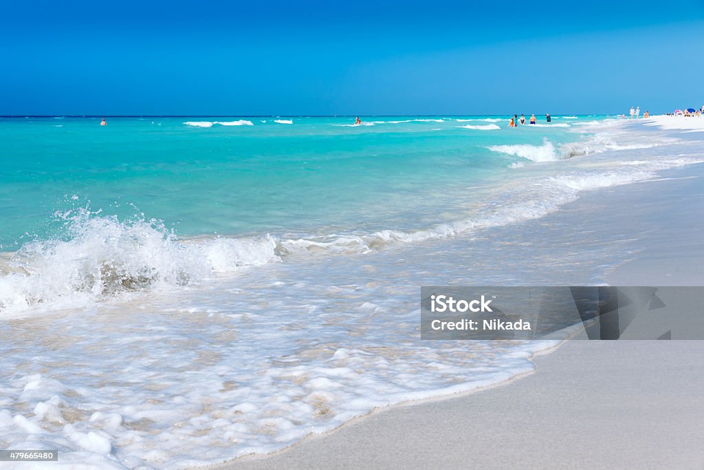 Carribean Sea Beach, Cuba 2015 Stock Photo