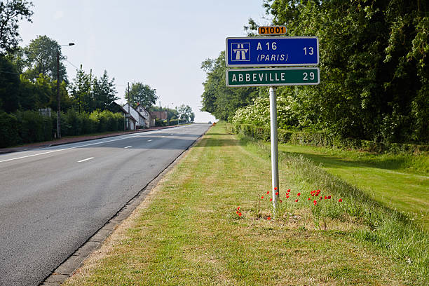 istock French roadside signpost alongside main road 479665510