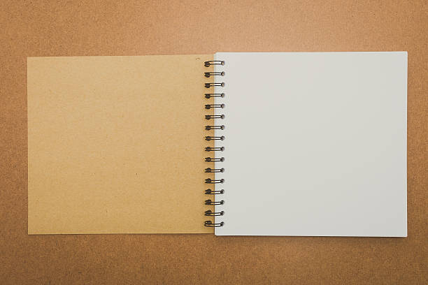 istock Notebook mock up on wood background 479668684