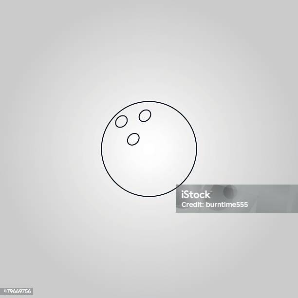 Bowling Ball Vector Illustration Stock Illustration - Download Image Now - 2015, Accuracy, Activity