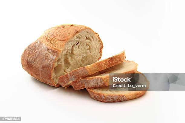 French Bread Stock Photo - Download Image Now - Bread, Cut Out, White Background