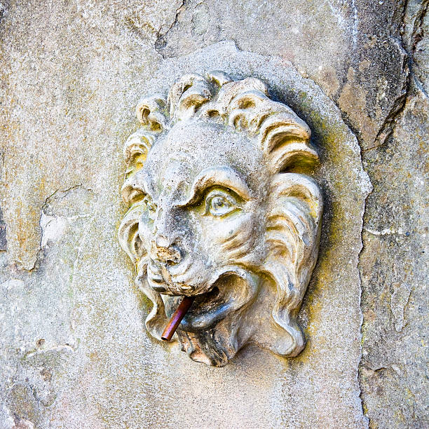 Lion Statue at the cemetery