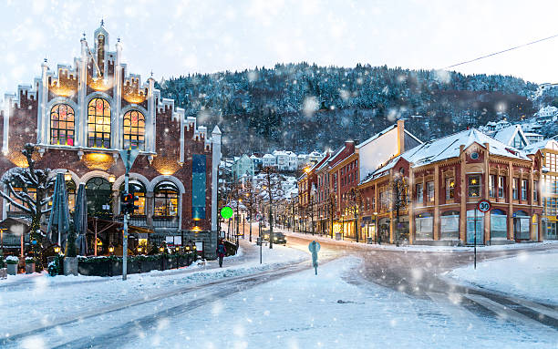 historical part of Bergen The historical part of the city. Bergen, Norway bergen norway stock pictures, royalty-free photos & images