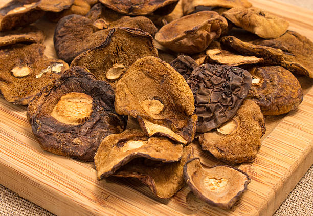 istock Dried mushrooms on canvas 479689114