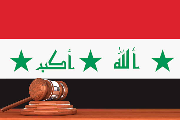 istock Gavel with Flag Of Iraq 479689656