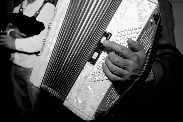 istock Close up of hand playing accordion. 479694482