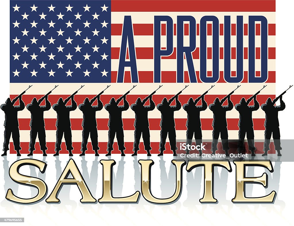 Salute Heading C Adult stock vector