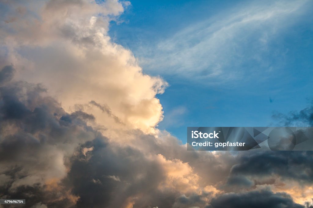 sky with clouds and sun light 2015 Stock Photo