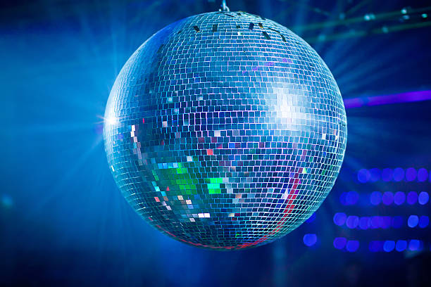 istock Bleu mirror ball rolling in the night club 479703160