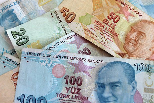 Turkish Lira stock photo