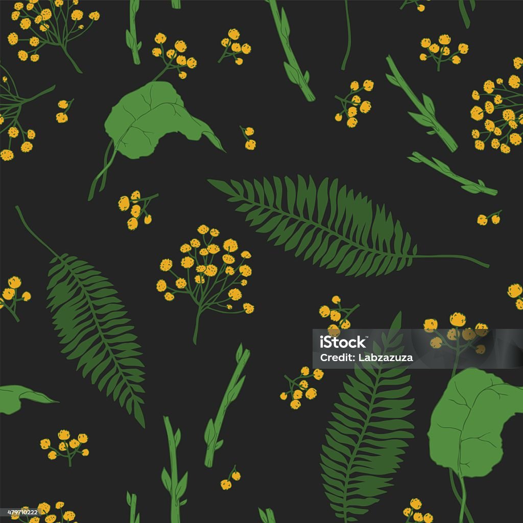 Botany Texture Botany Art Seamless Texture Stock Illustration - Download Image Now ...