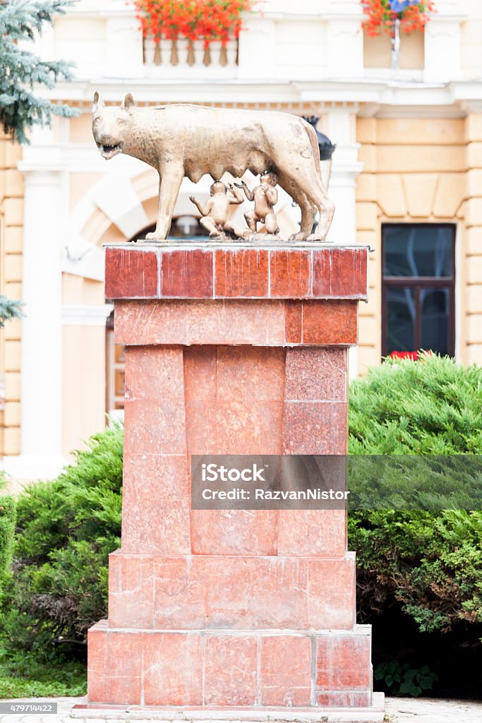Capitoline Wolf Lupa Capitolina on display in Brasov Romania, 2015 Stock Photo