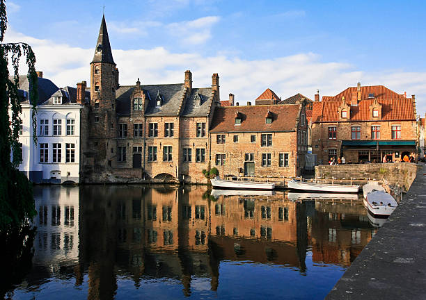 istock Tower on the river in Belgium 479715284