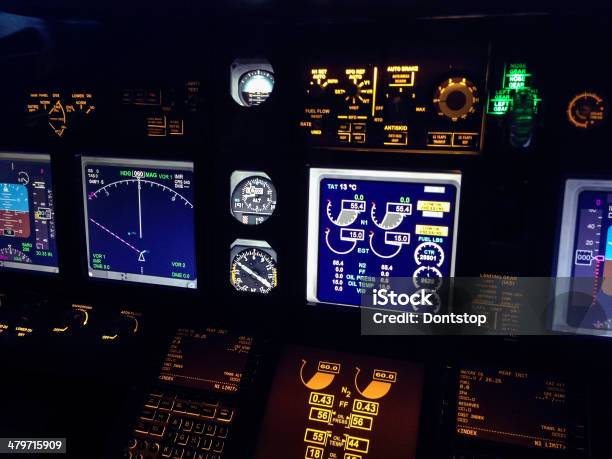 Private Jet Cockpit Stock Photo - Download Image Now - Aerospace Industry, Air Vehicle, Airplane