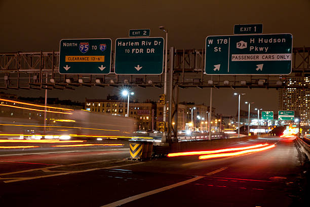 istock Traffic Light Trails at George Washington Bridge 479718011