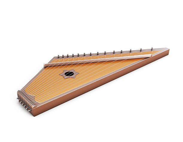 Psaltery under the white background Psaltery under the white background. Gusli isolated on white background. 3d illustration. Music instruments series. psaltery stock pictures, royalty-free photos & images