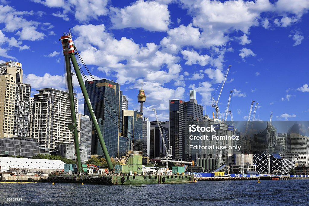 Coroa casino em construção em Barangaroo, Sydney - Royalty-free Atividade Móvel Foto de stock