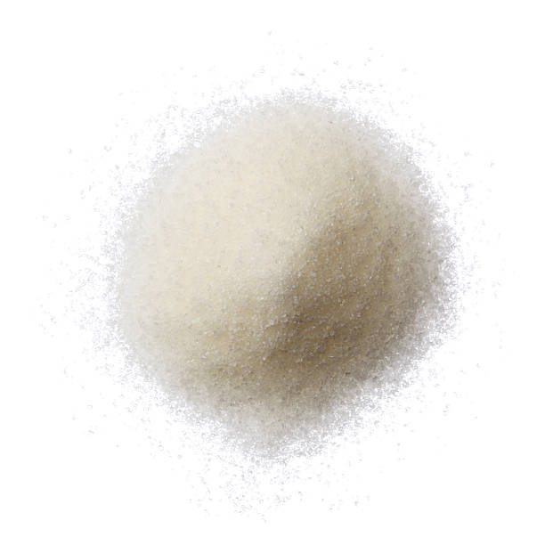 istock Sugar pile isolated on white background top view 479729829