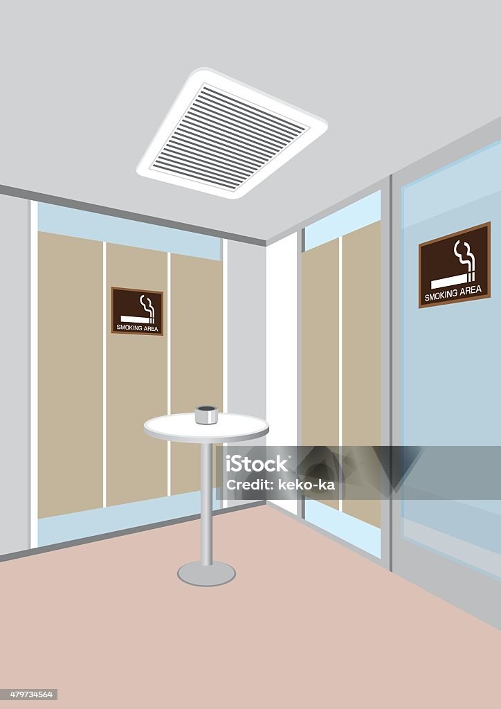 Smoking Library Smoking Room Stock Illustration - Download Image Now - 2015, Air Duct ...
