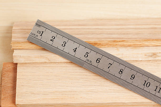 istock Steel Ruler to Measure Wood Planks 479737968