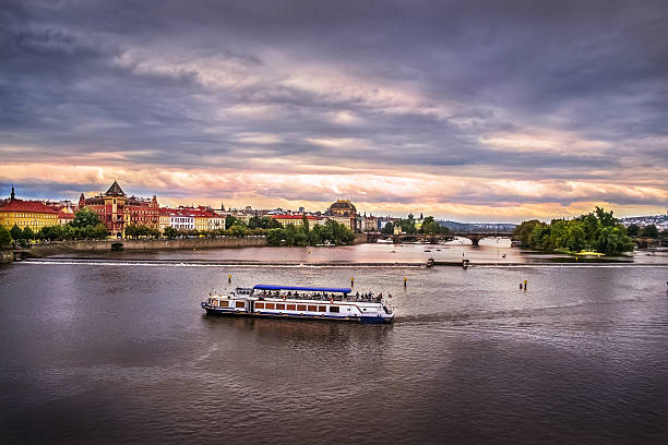Morning Skyline of Prague, Czech Republic