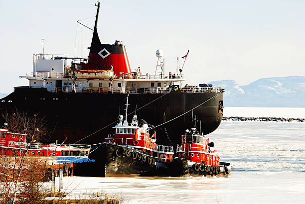 istock Tugboat in the Winter 479741654