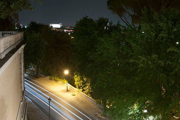 istock panorama of Rome at night from Pincio 479756100