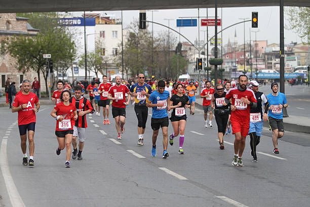 10 이스탄불 하프 마라톤 - healthy lifestyle turkey sport marathon 뉴스 사진 이미지