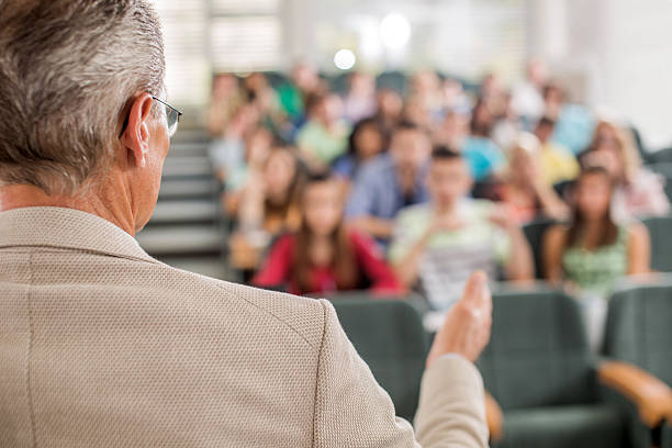 istock Teacher giving a lecture in amphitheatre. 479765190