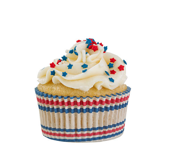 istock Decorative cupcake and wrapper for the Fourth of July 479765364