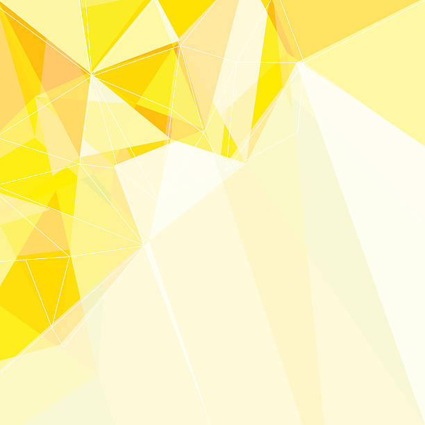 illustrazioni stock, clip art, cartoni animati e icone di tendenza di sfondo geometrico astratto triangolo giallo - textured gold backgrounds architecture and buildings