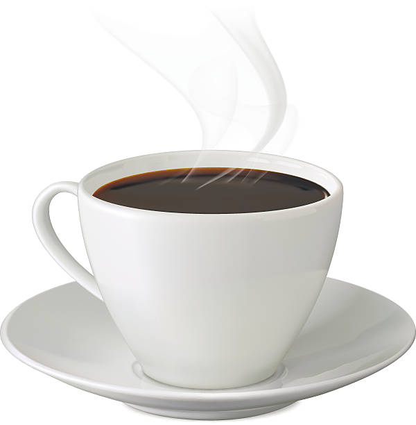 istock Cup of hot coffee with steam and saucer 479766586