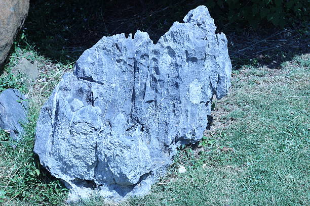 istock Old stone gray shape in the park 479768316