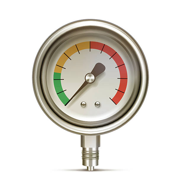 manometr - pressure gauge stock illustrations