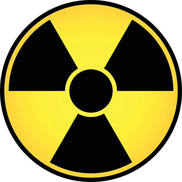 Vector illustration of Radioactive sign vector