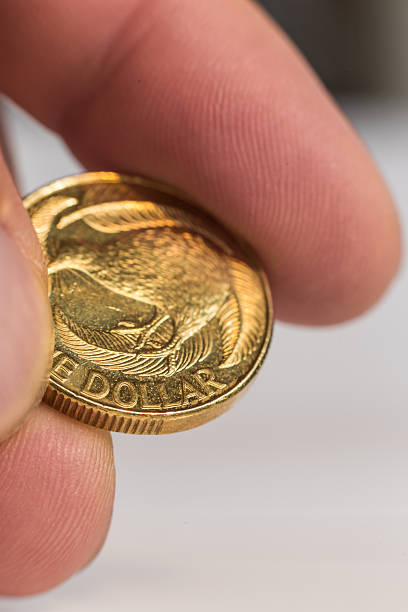 istock Hand holding a NZ One Dollar Coin 479773878