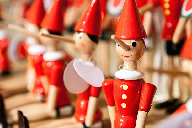 istock Traditional wooden Pinocchio toy. 479774384