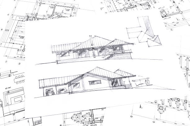 istock graphical sketch of new house 479778180