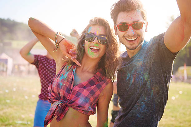 istock Friends playing with colorful dust 479783556