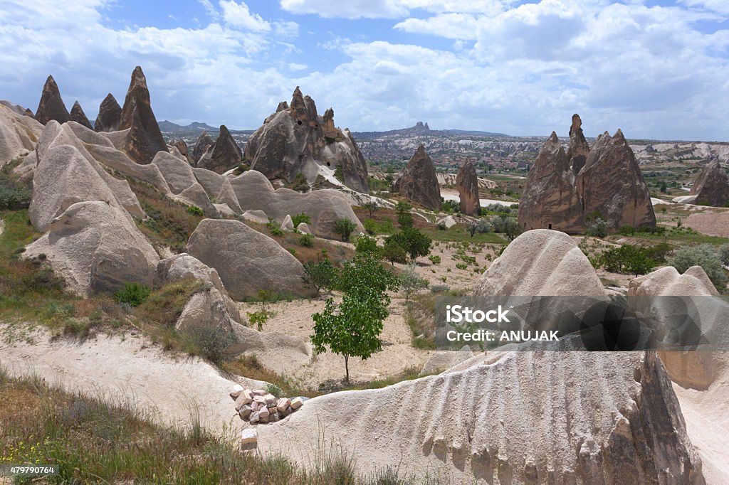 Cappadocia landscape, Turkey Cappadocia, This photo was shot from Cappadocia which located in the center of Turkey. Cappadocia is an ancient region of Anatolia. The landscape is so beautiful and rich of history. 2015 Stock Photo