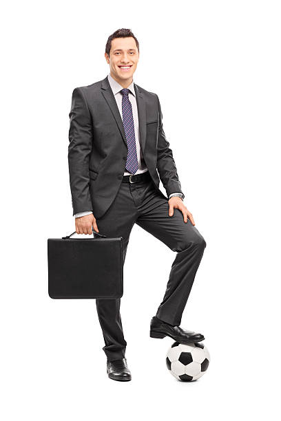 istock Businessman posing with a football 479794504
