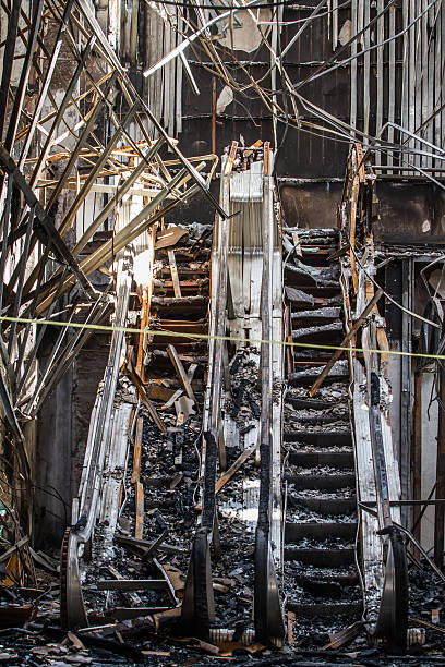 istock damage after burning building on city 479799128